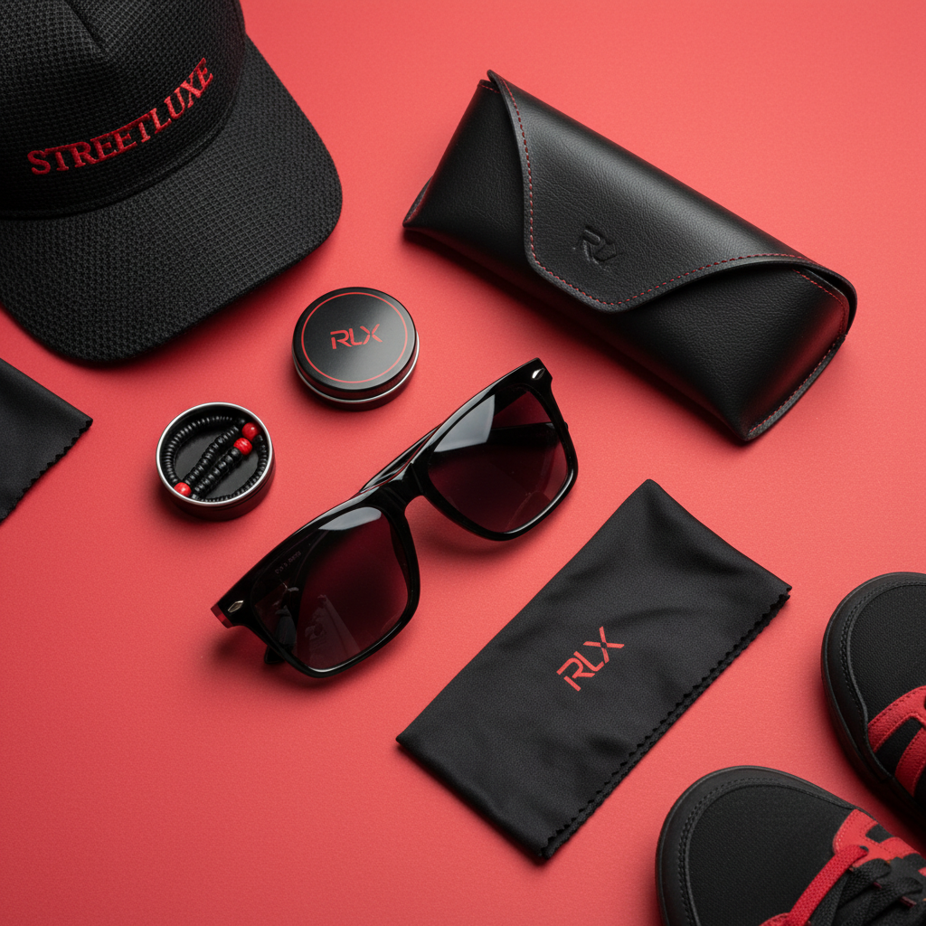 Premium Sunglasses Flat Lay
